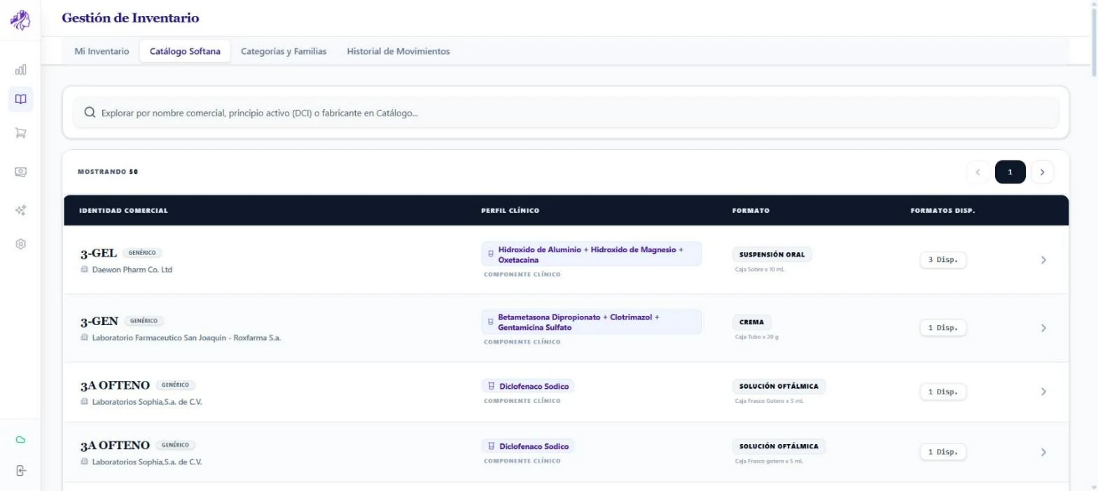 Explorador del catálogo con presentaciones de DIGEMID, su principio activo y su formato